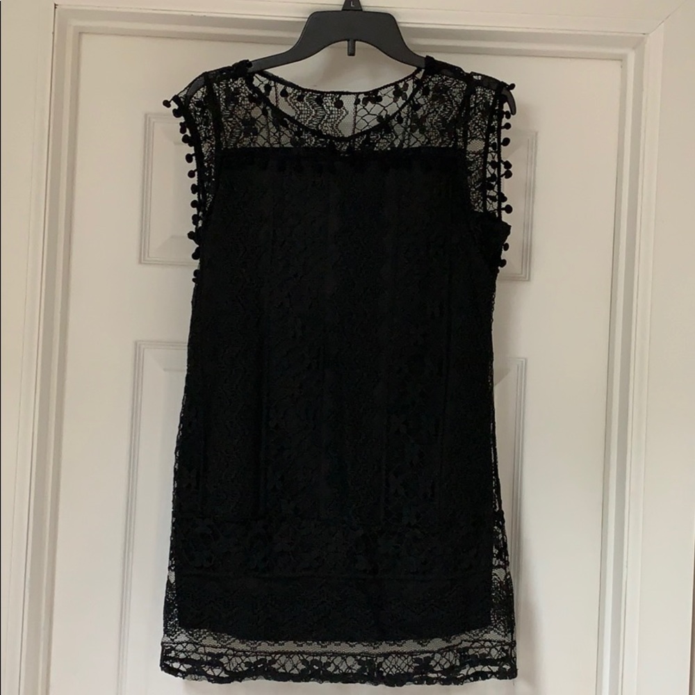 Favolook Black Lace Mini Dress, size L